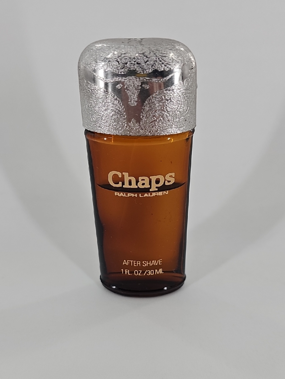 Vintage Ralph Lauren Chaps After Shave - Amber Bottle with Silver Cap